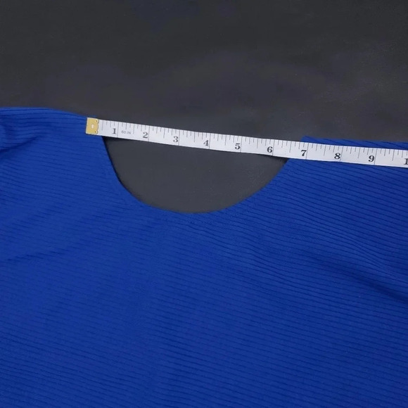 Reformation Dress Kensy Cutout Blue Stretch Knit Mini Size XL NWT - Picture 13 of 15